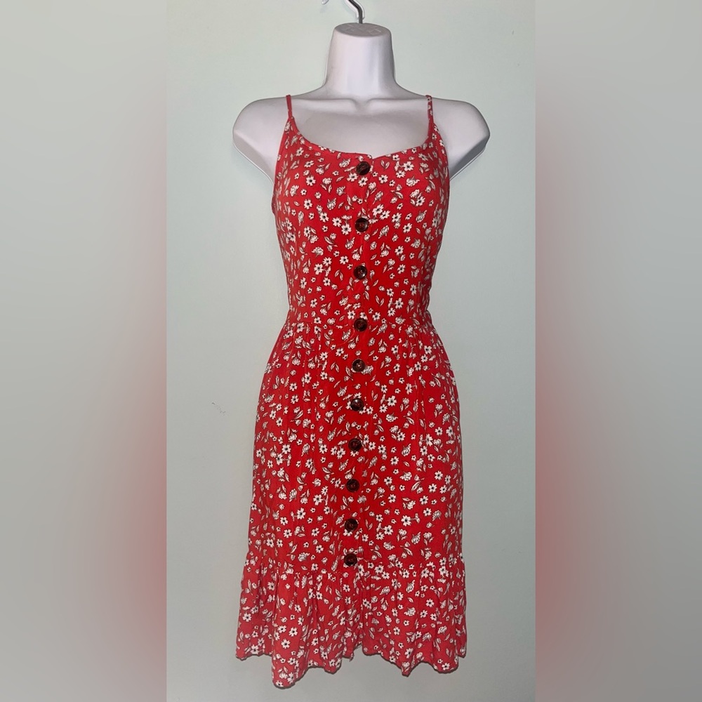 Nantucket Red Button-Up Dress 💋🌹❣️